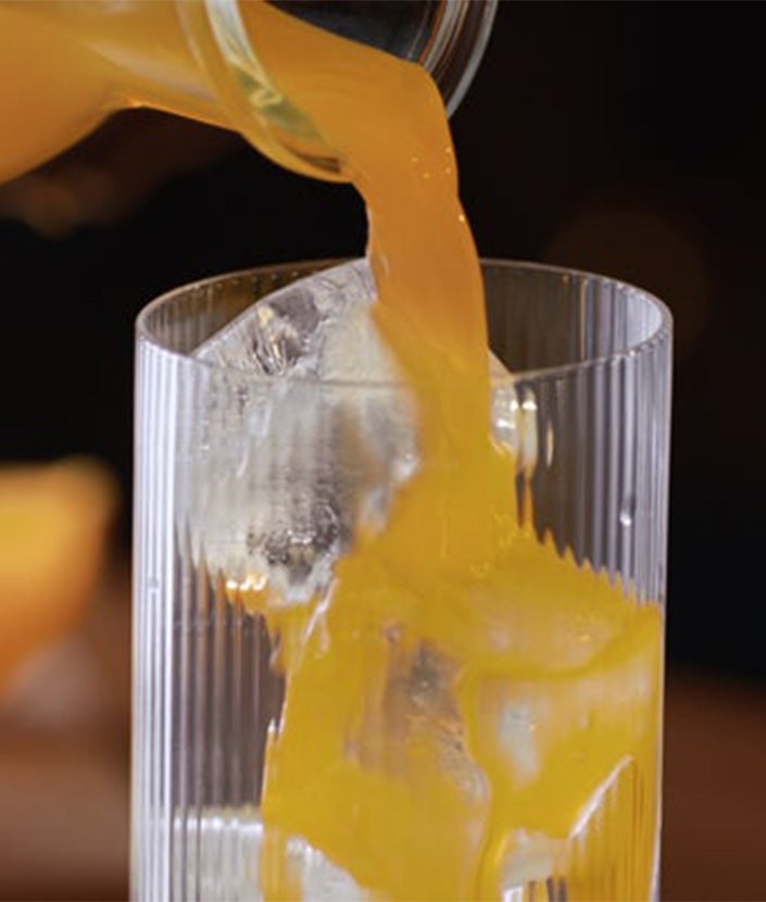 Appelsinjuice i et glas