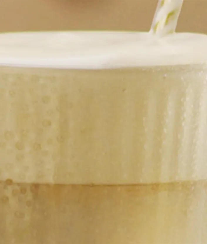 Glas som indeholder en Nescafé Vietnamese Frappé