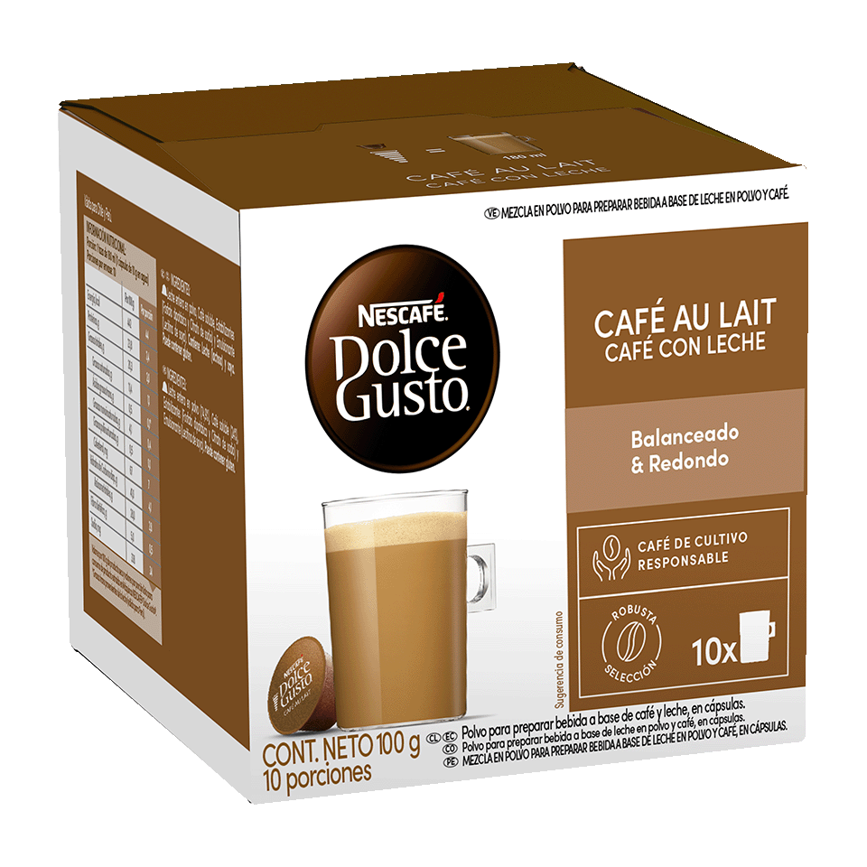 Cápsulas NESCAFÉ® Dolce Gusto® Café Au Lait