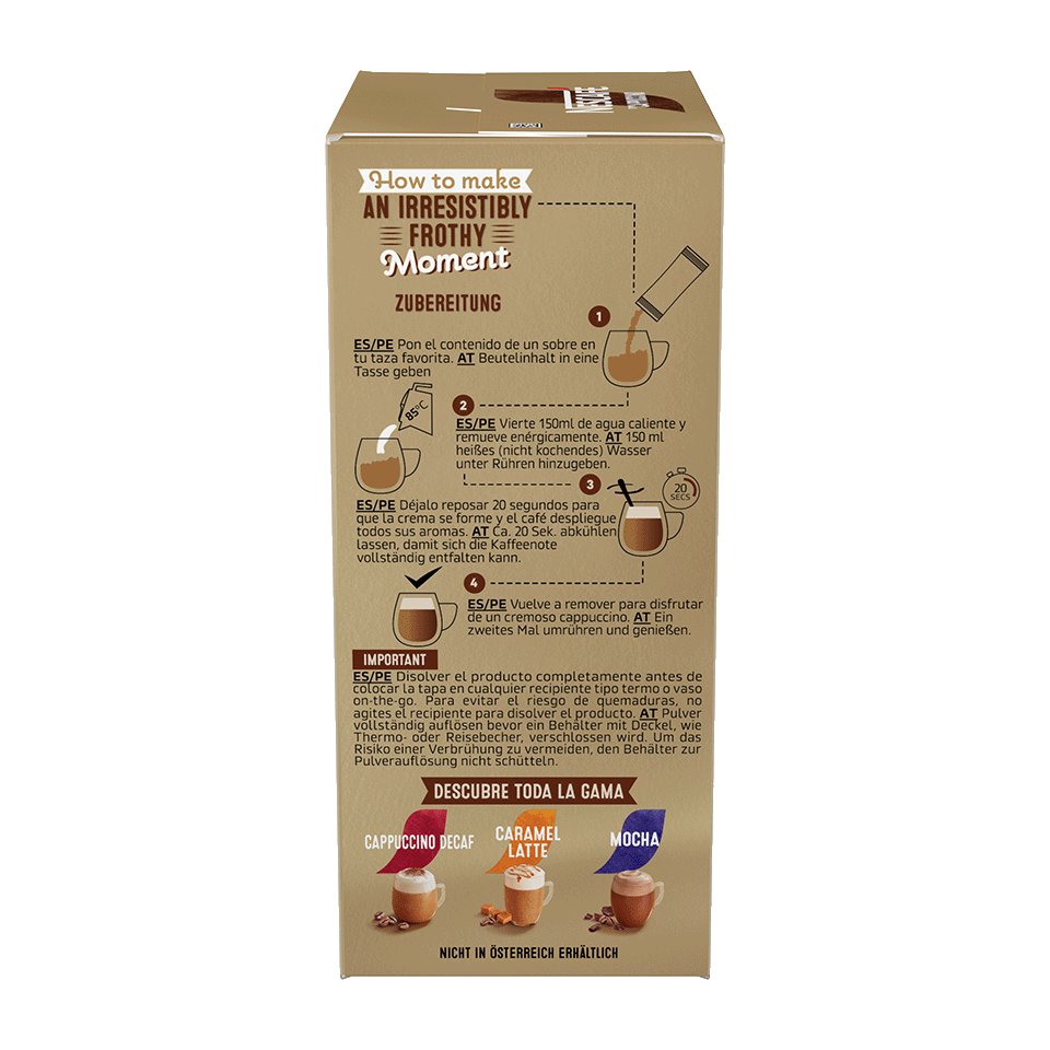 Cappuccino sobres