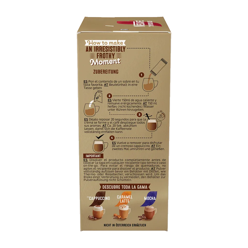 Cappuccino Decaf Sobres