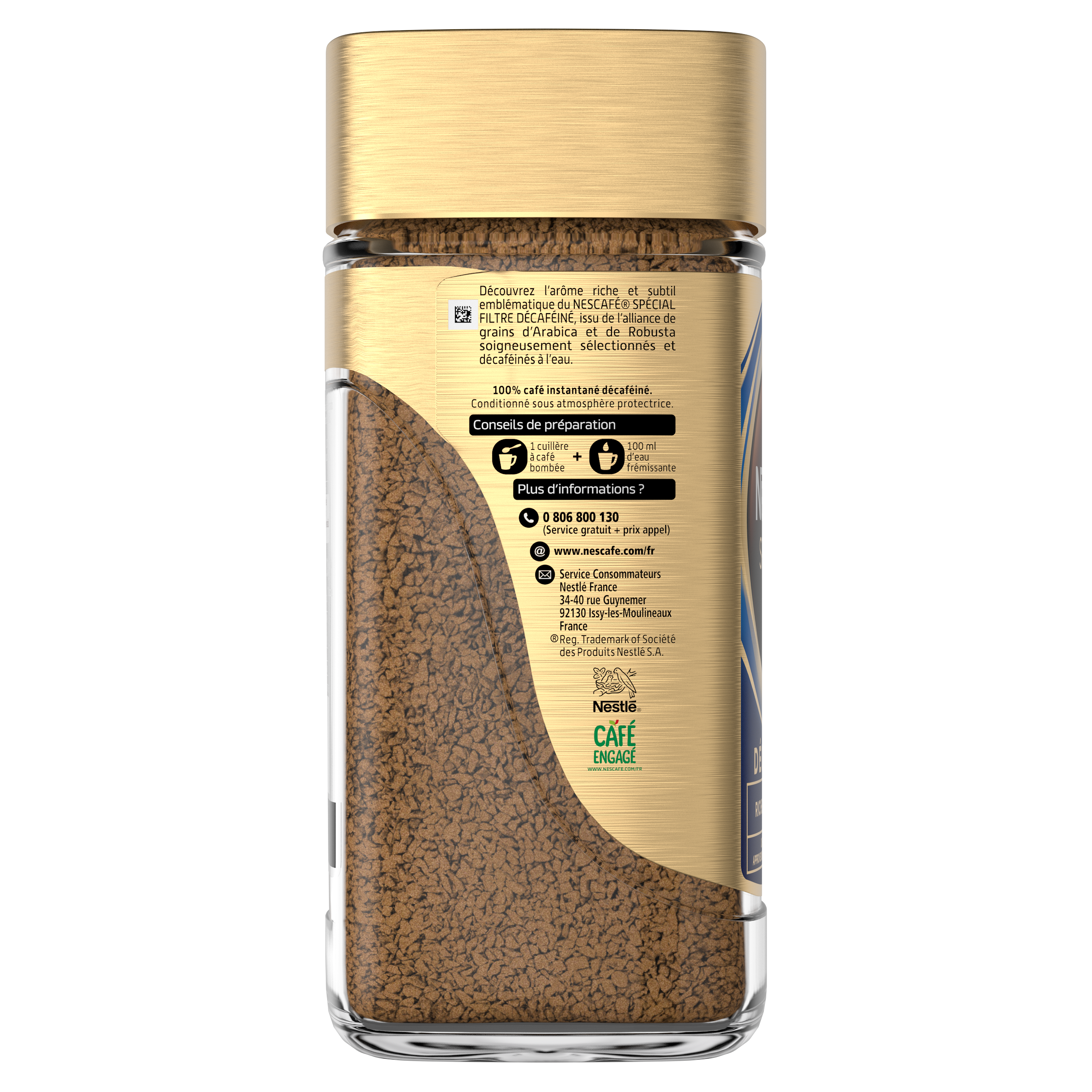 Café décaféiné doré NESCAFÉ®