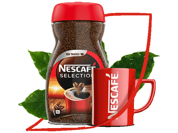 Bocal et tasse à café NESCAFE