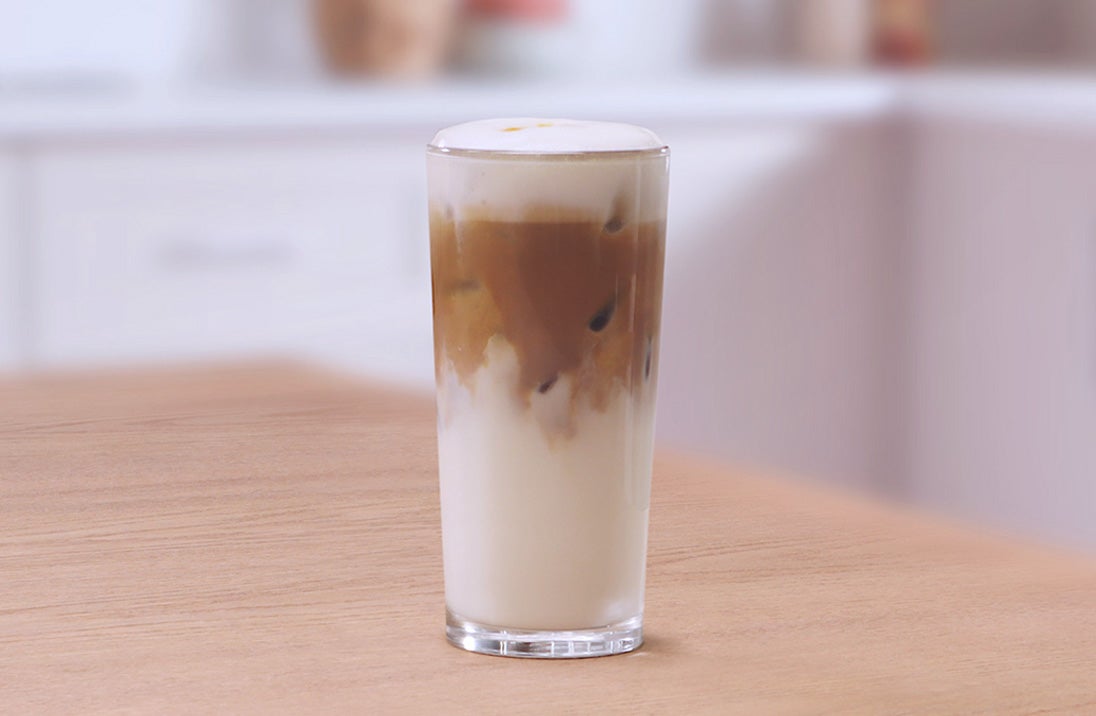 Latte Macchiato Glacé au Caramel