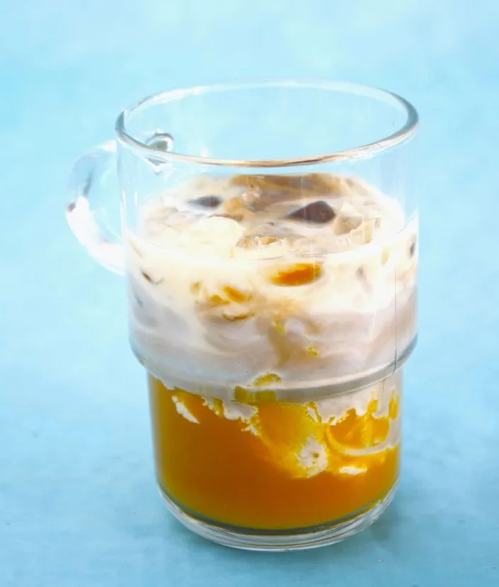 Mango Iced Latte étape 1