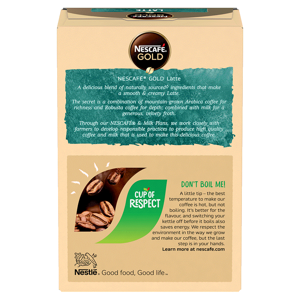 Nescafé Gold latte coffee