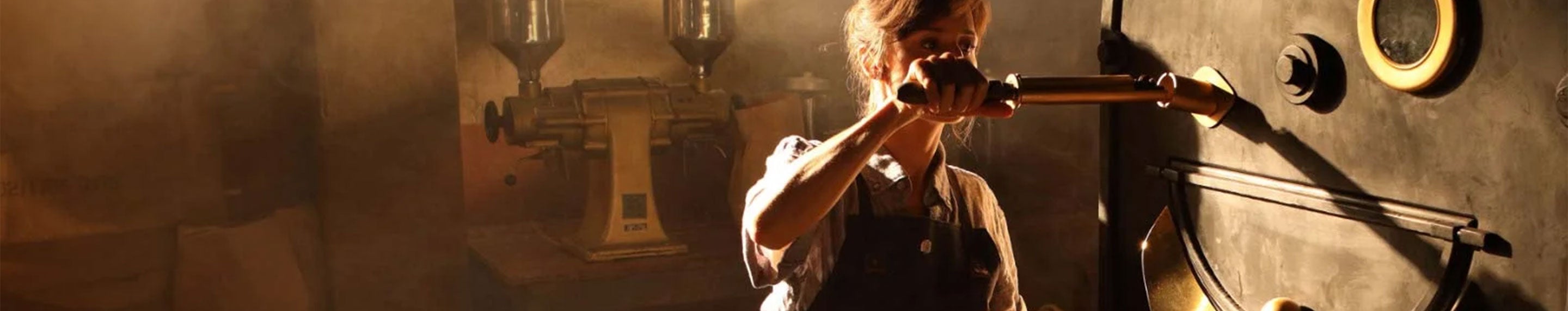 A Nescafé coffee roaster at work