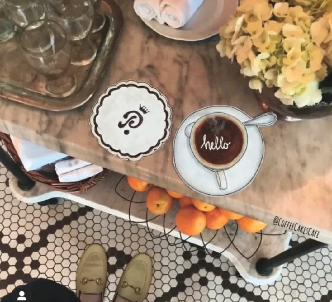  A coffee on a counter