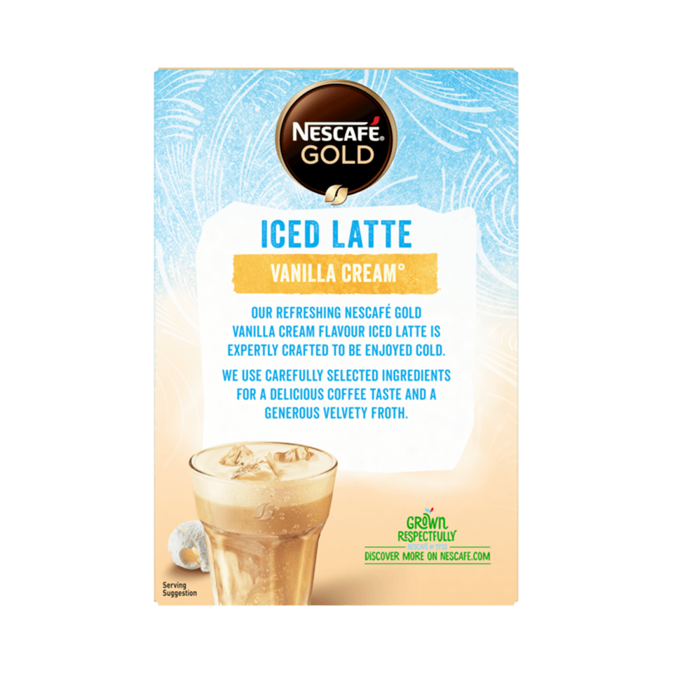 NESCAFE GOLD Iced Vanilla Cream Latte