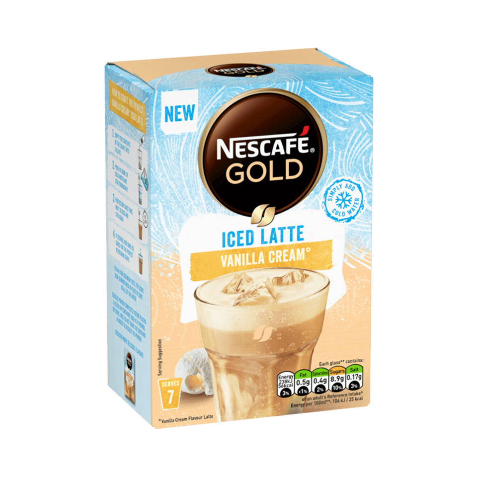 NESCAFE GOLD Iced Vanilla Cream Latte
