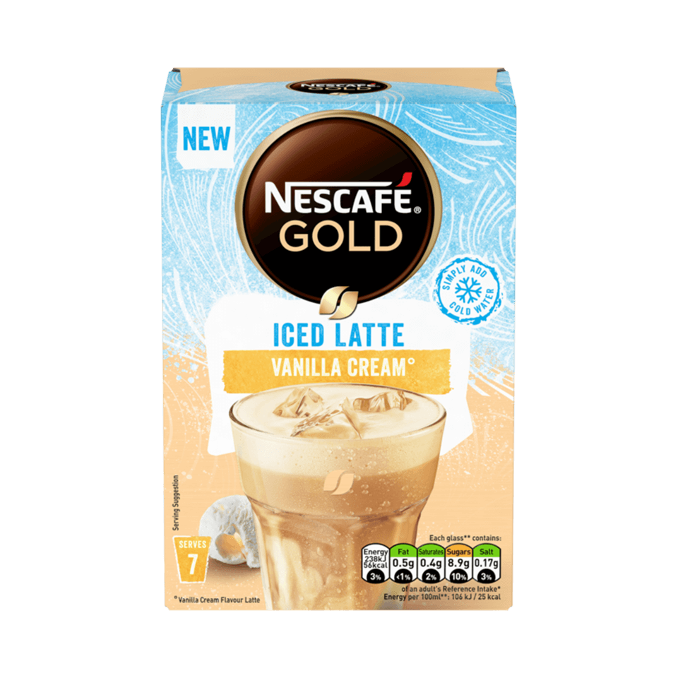 NESCAFE GOLD Iced Vanilla Cream Latte