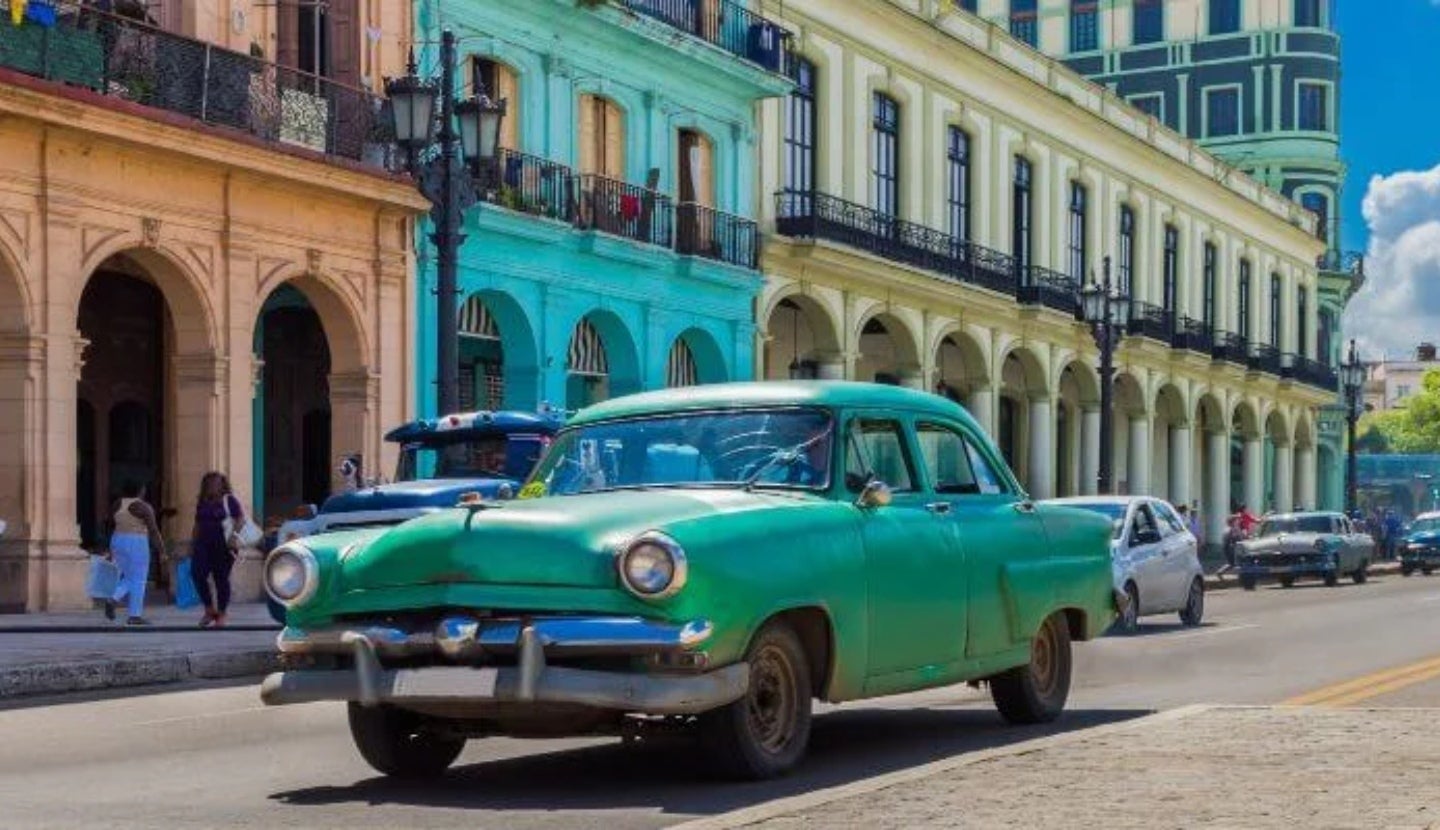 Street and cars in Cuba