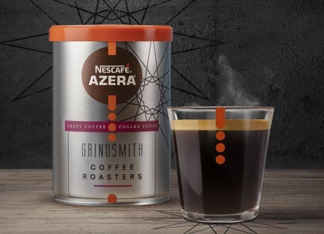 Nescafé Azera Craft Coffee tin and coffee