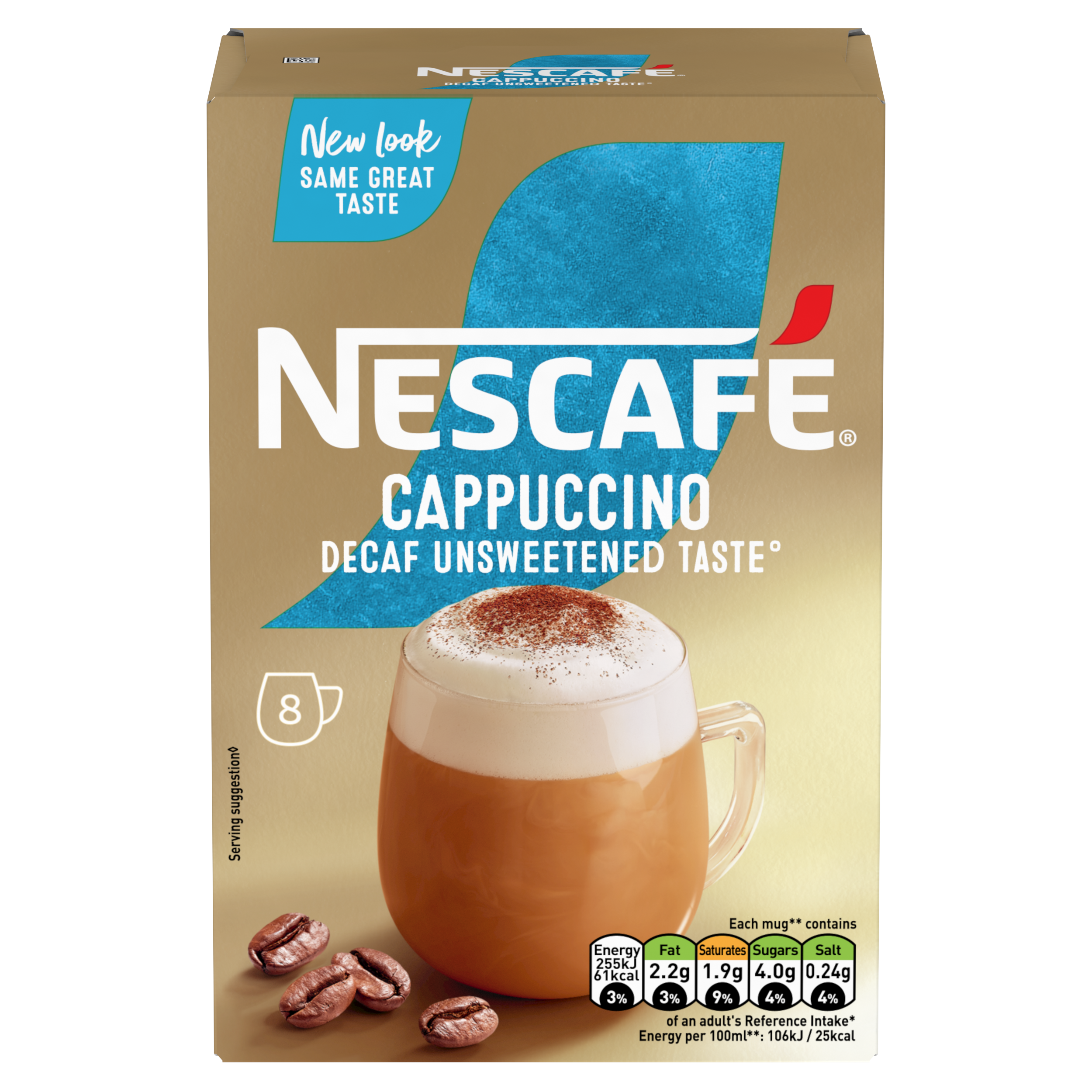 Cappuccino Decaf Unsweetened Taste
