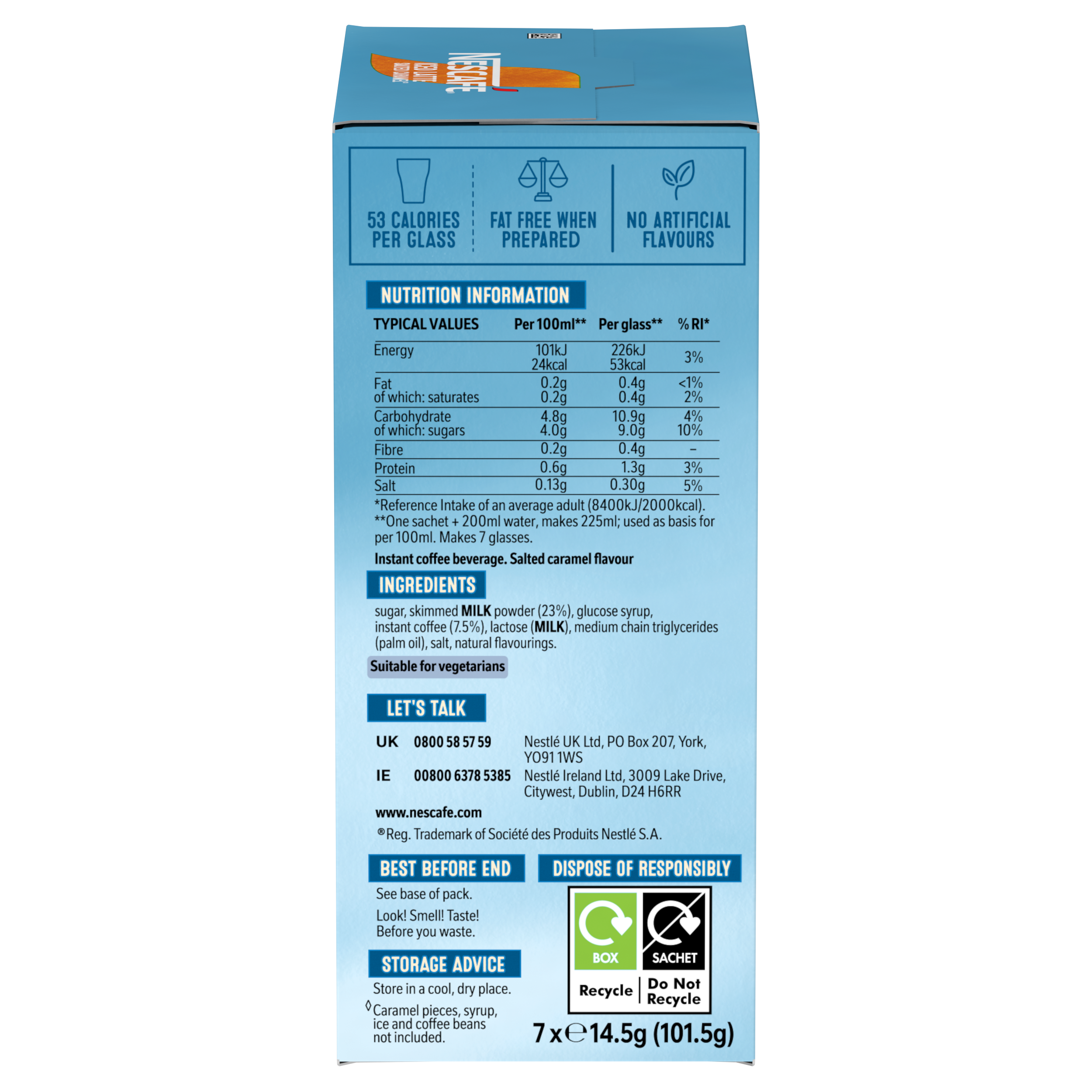 Salted Caramel Iced Latte