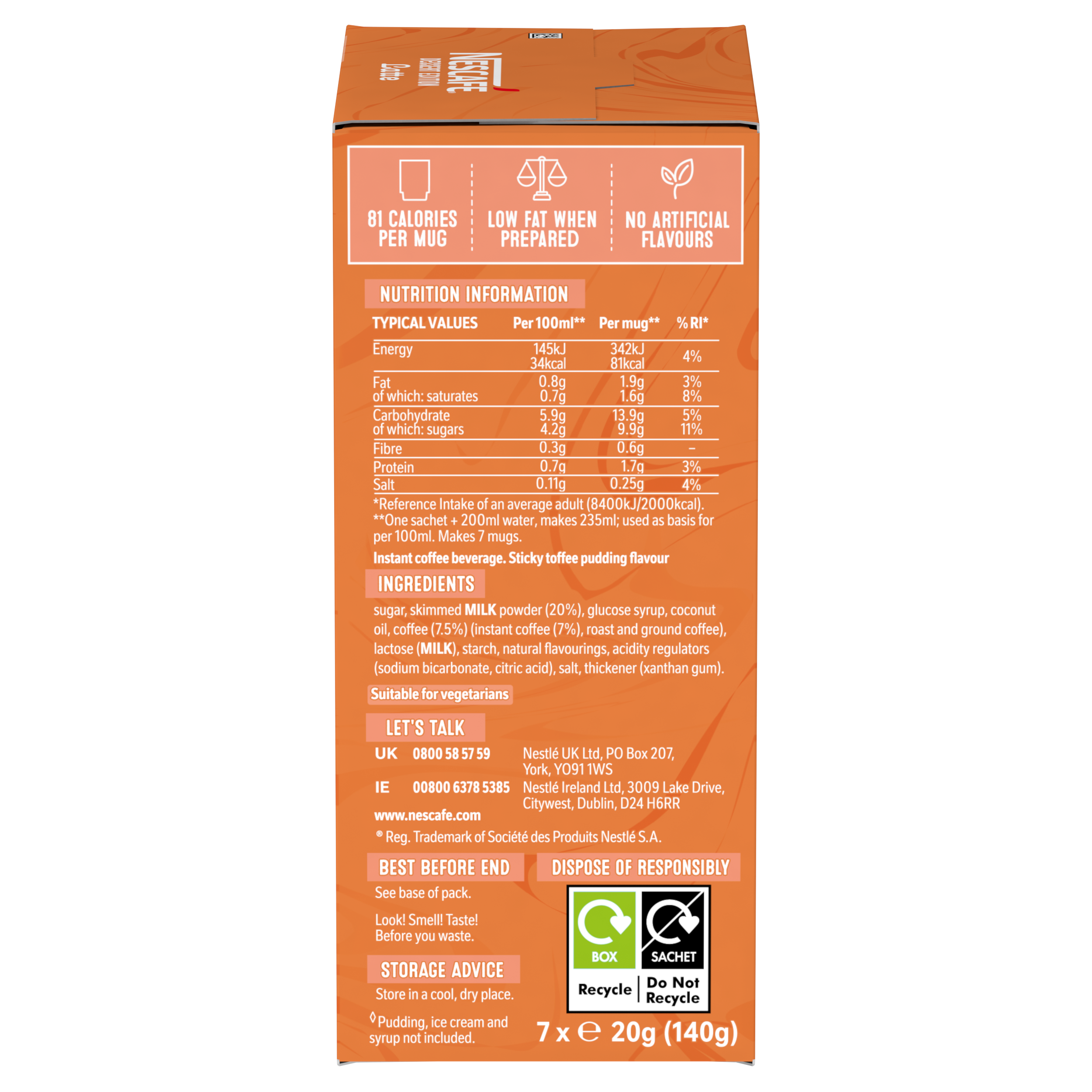 Toffee Pudding Side Pack Shot