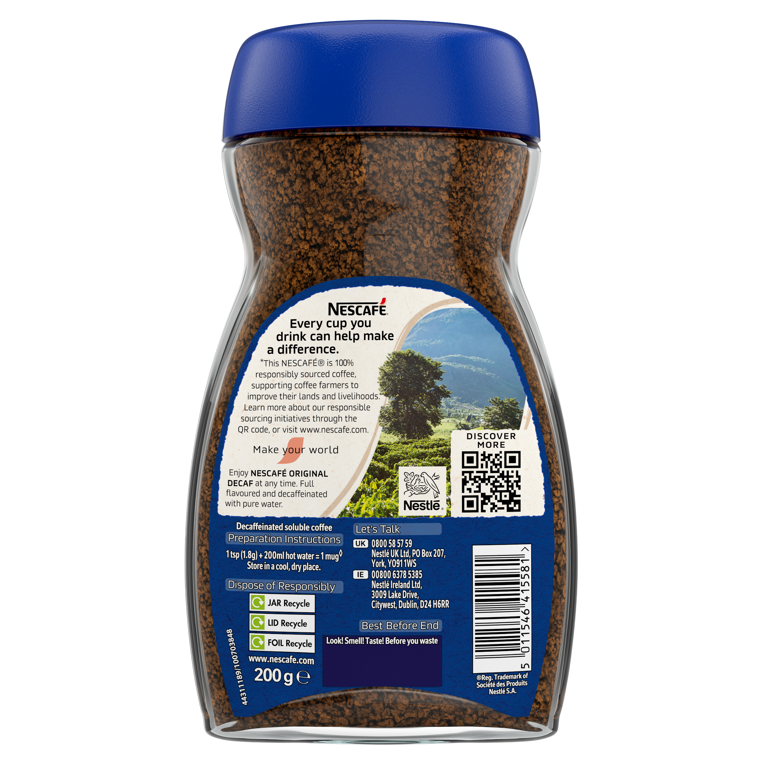 Nescafe Decaf Original Jar