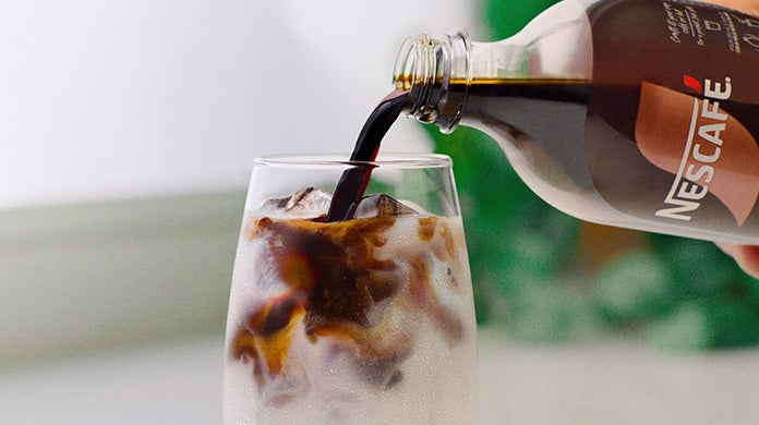Glass of iced coffee