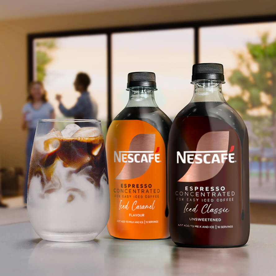 NESCAFÉ® Espresso Concentrate on a counter top