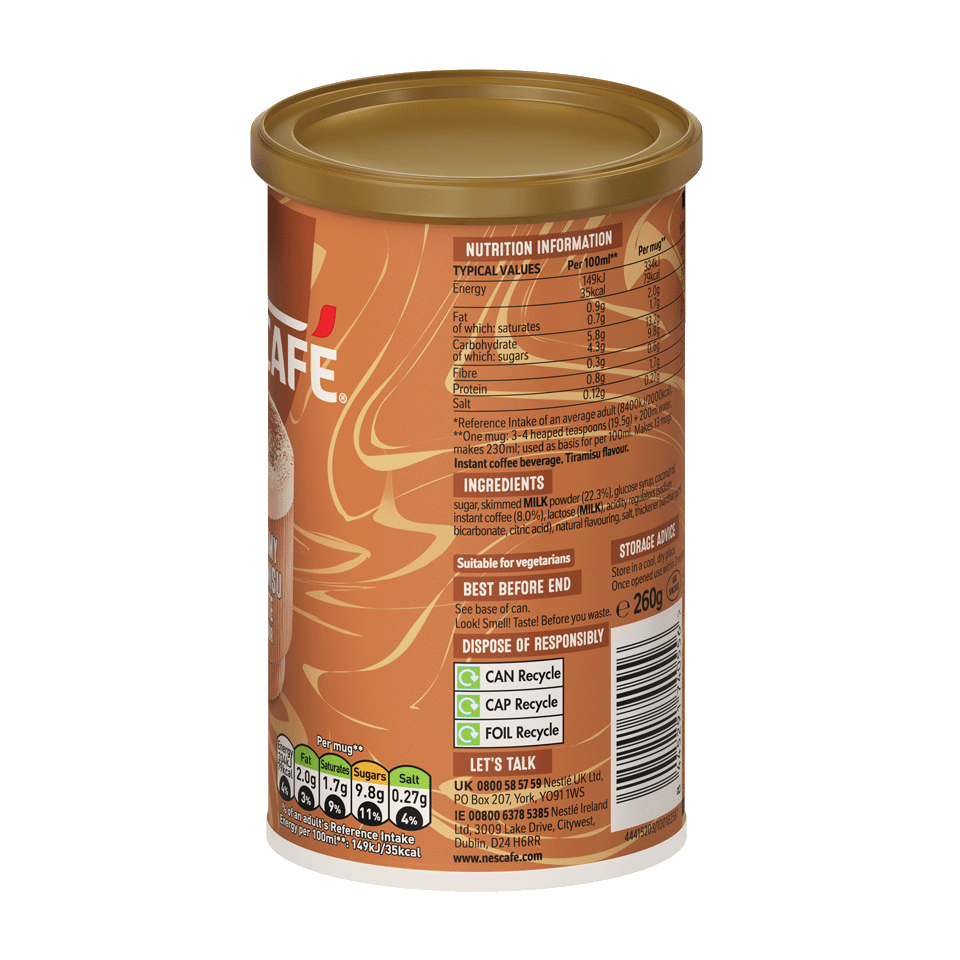 NESCAFE LATTE Tiramisu flavour