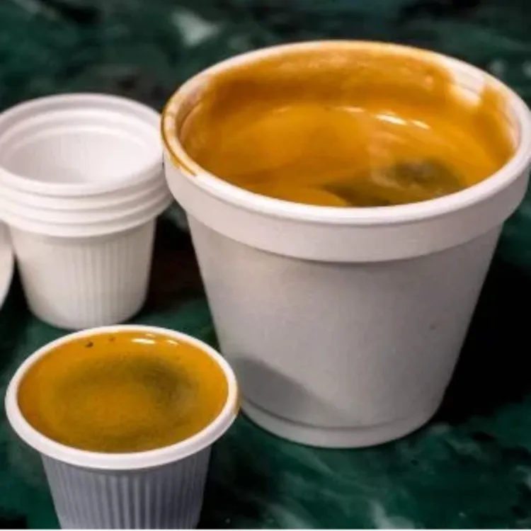 Cups of Cuban colada coffee