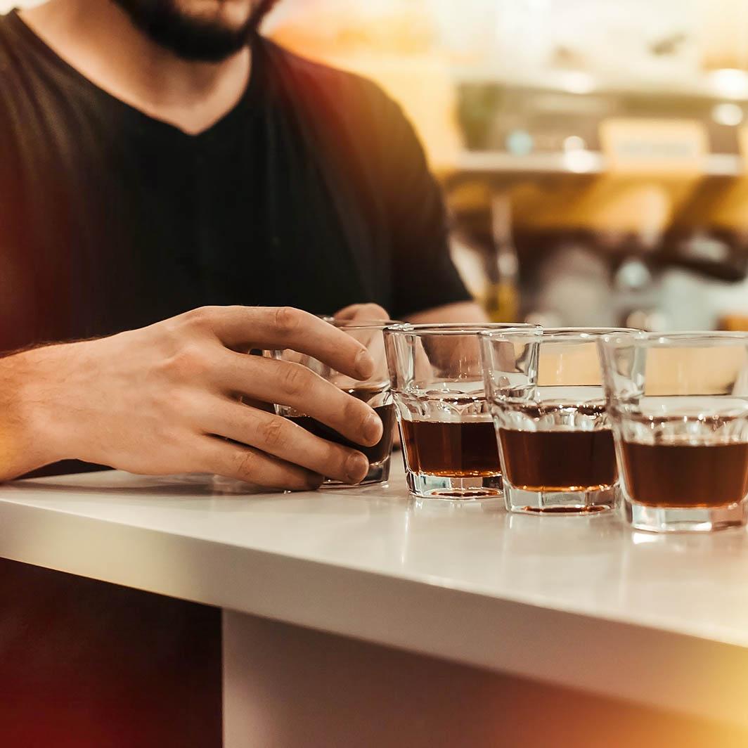 Comparing brand own label coffees