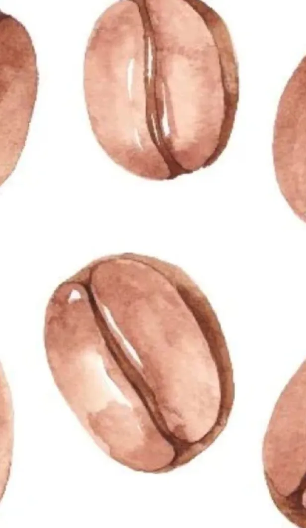 Art painting of coffee beans
