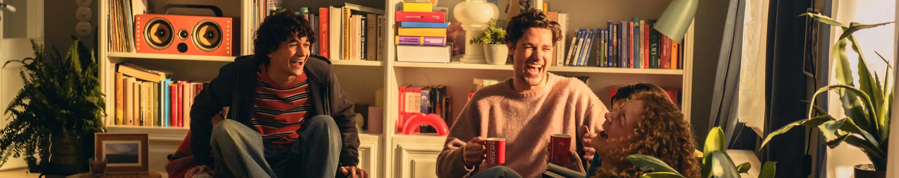 friends having nescafe