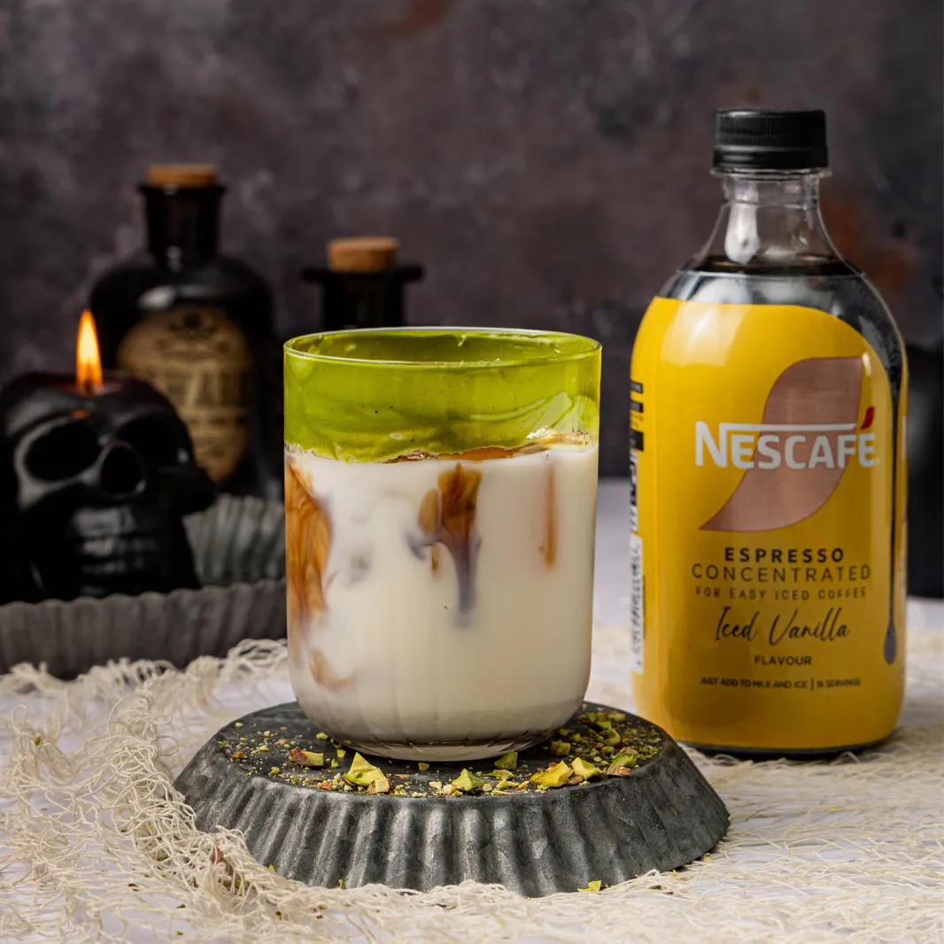 Pistachio Cream & Vanilla Iced Latte