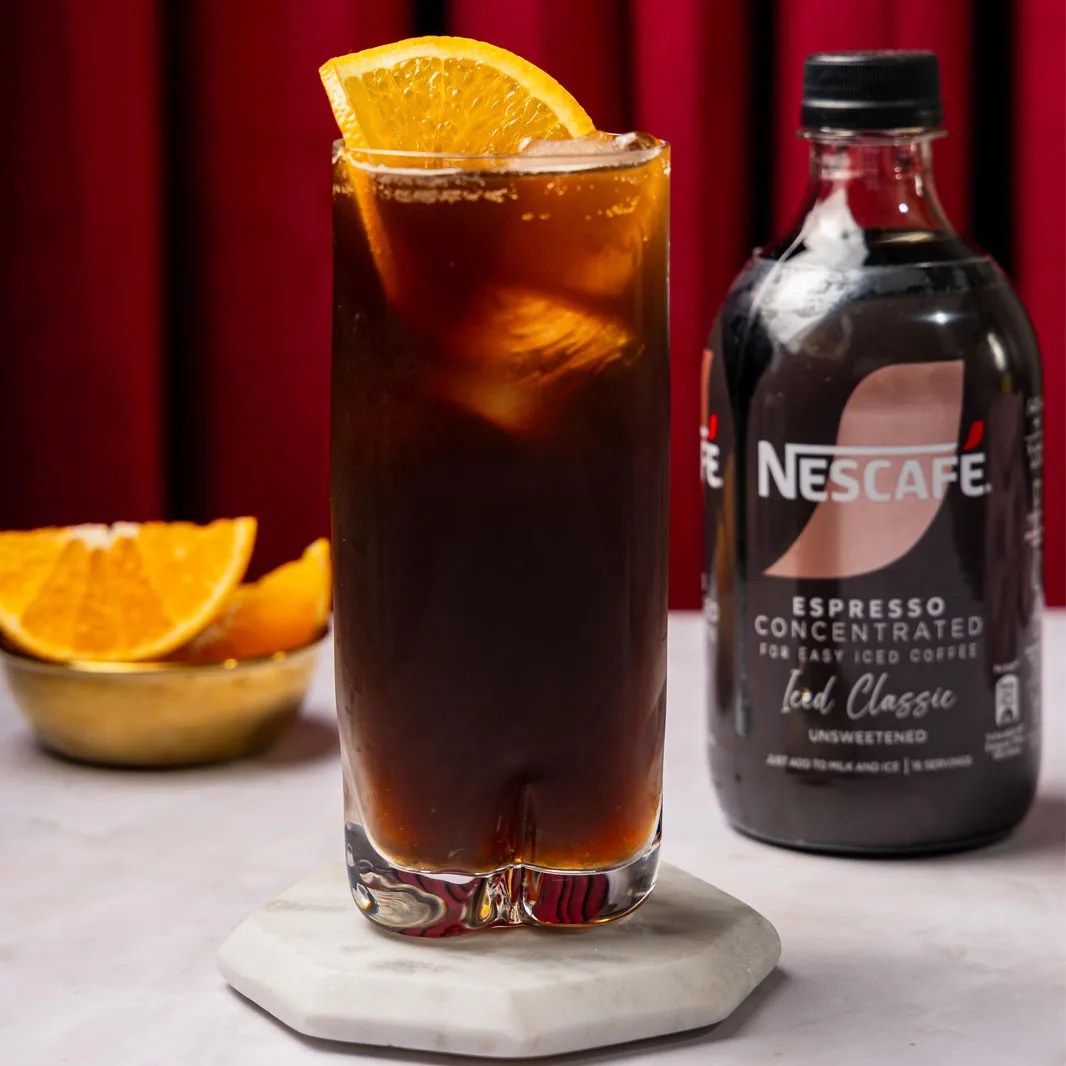Sparkling Orange Espresso Iced Coffee 
