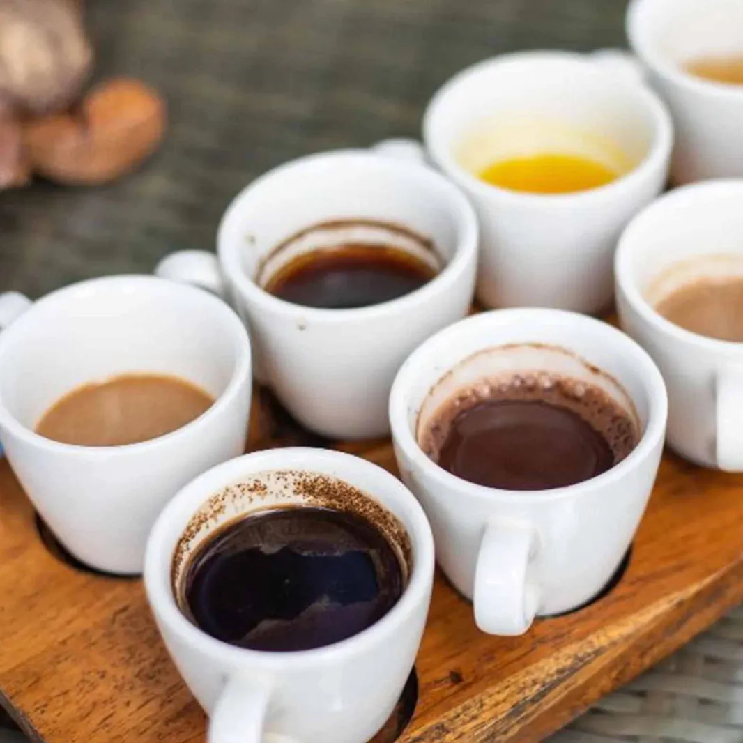 variety of coffees