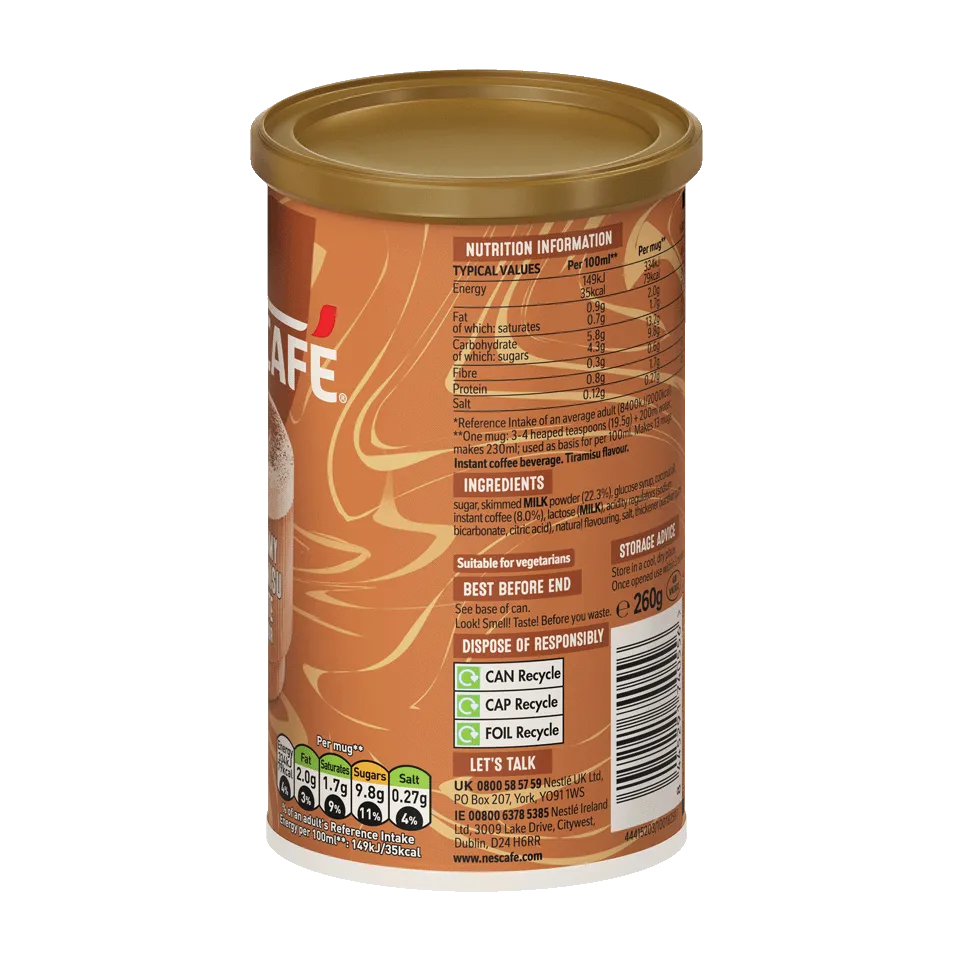 NESCAFE LATTE Tiramisu flavour