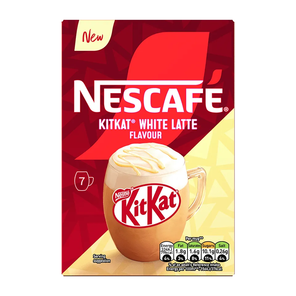 NESCAFÉ KitKat White Latte Flavour instant latte coffee drink