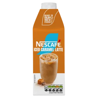nescafé iced coffee caramel flavoured latte
