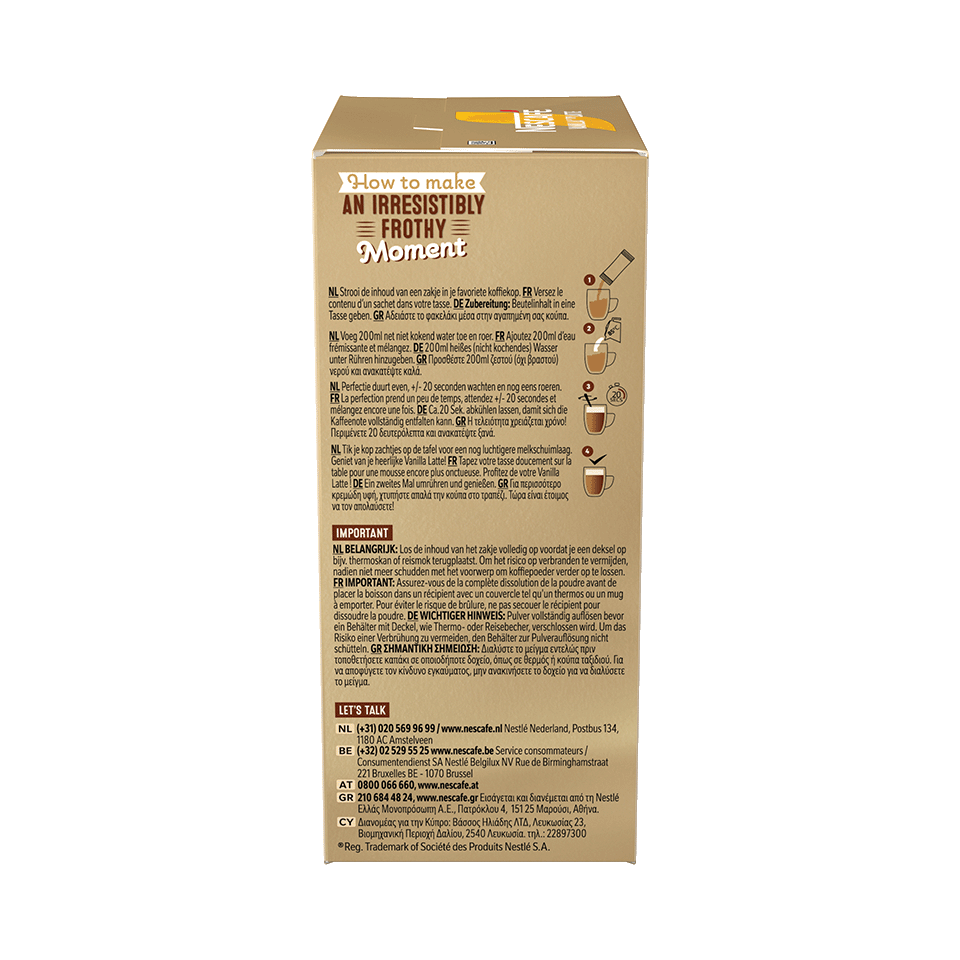 NESCAFÉ® GOLD Vanilla Latte