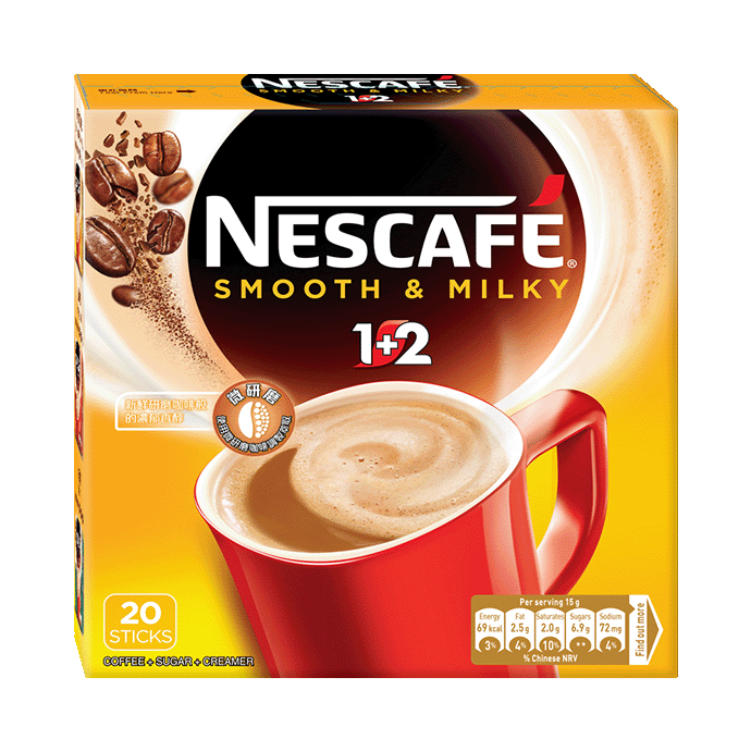 雀巢咖啡®1+2 奶滑口味即溶咖啡飲品