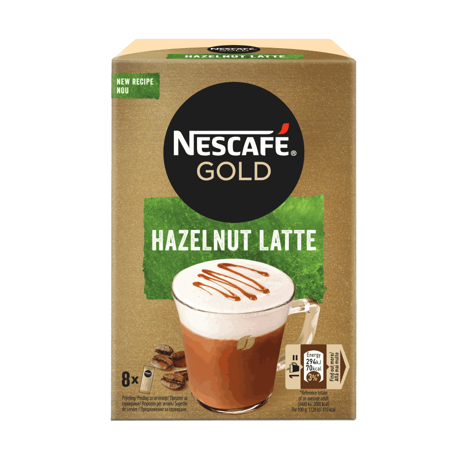 Nescafé Gold Hazelnut Latte s okusom lješnjaka