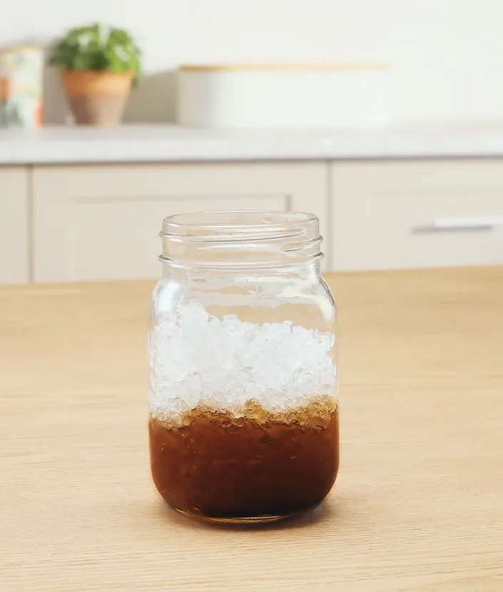 Mandulás Frappé harmadik lépés