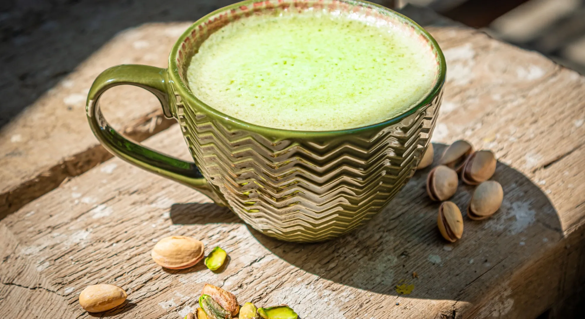 Pistachio latte