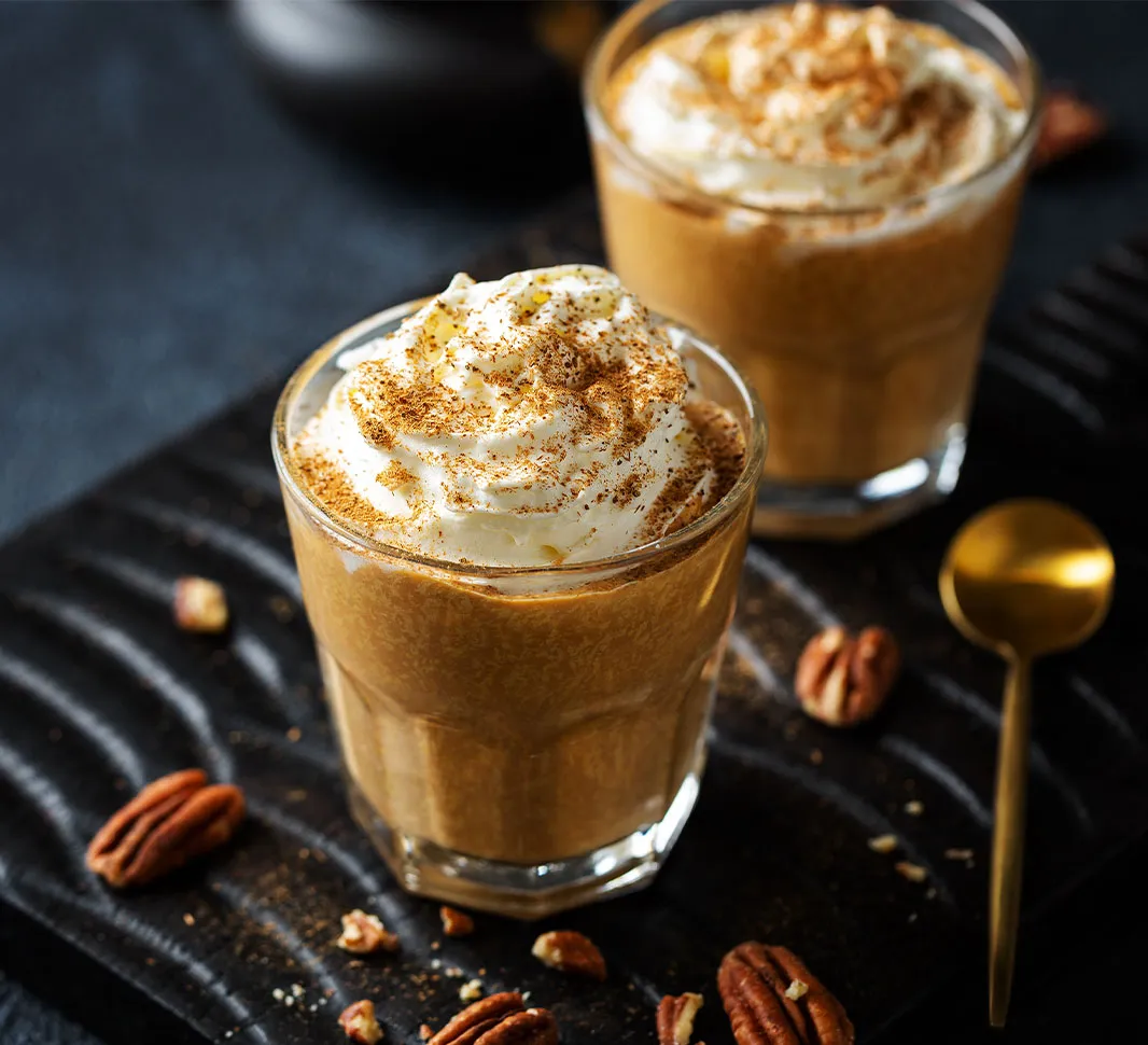 coffee with hazelnut syrup