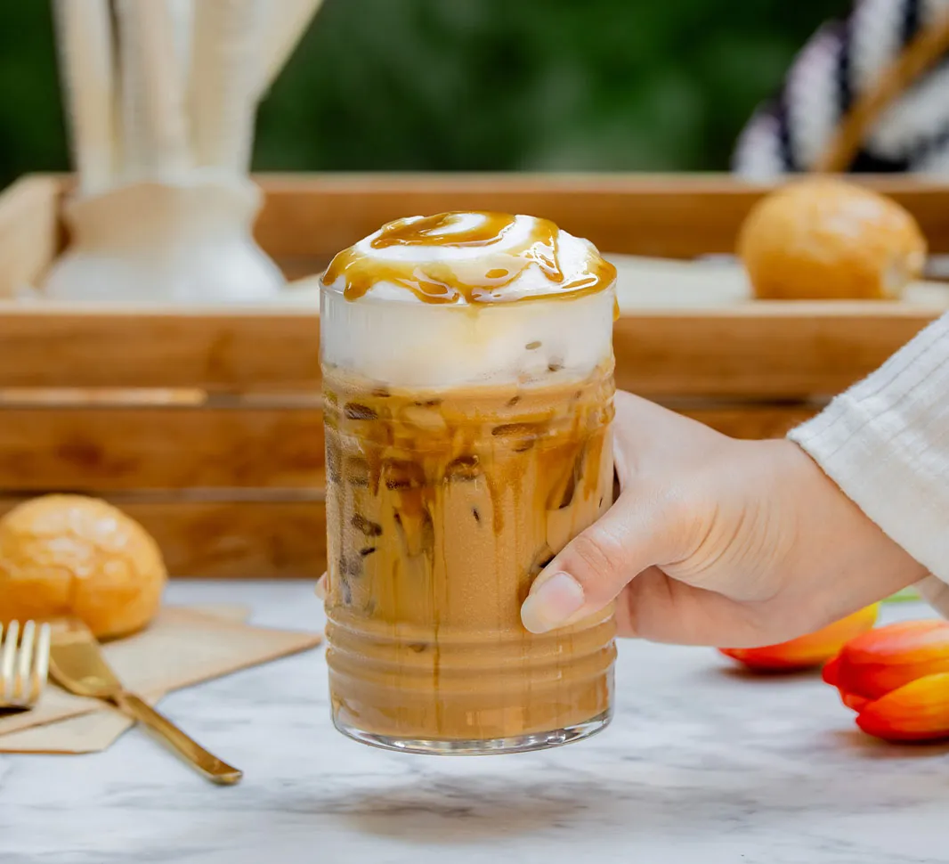 coffee with toffee syrup