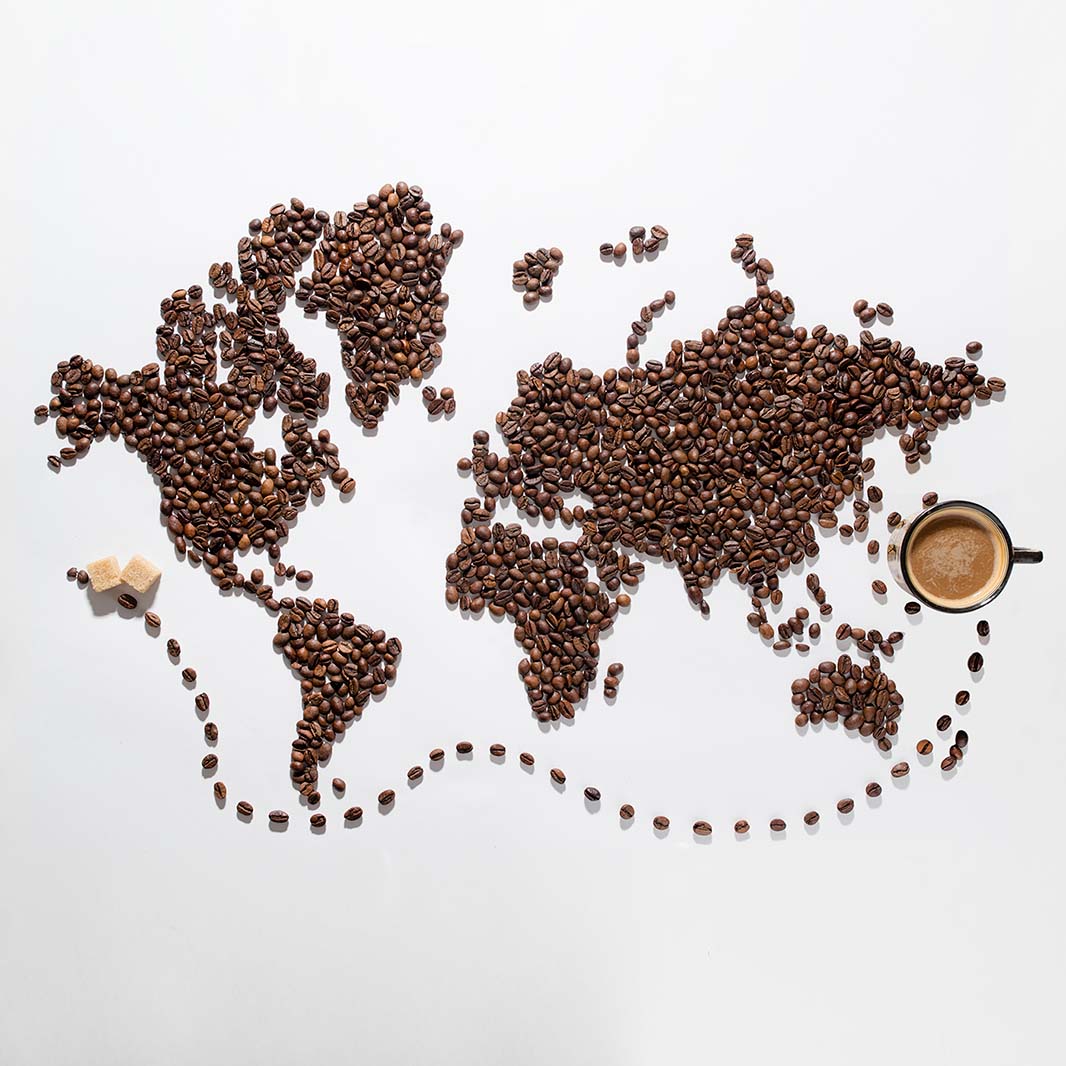 Coffee bean art