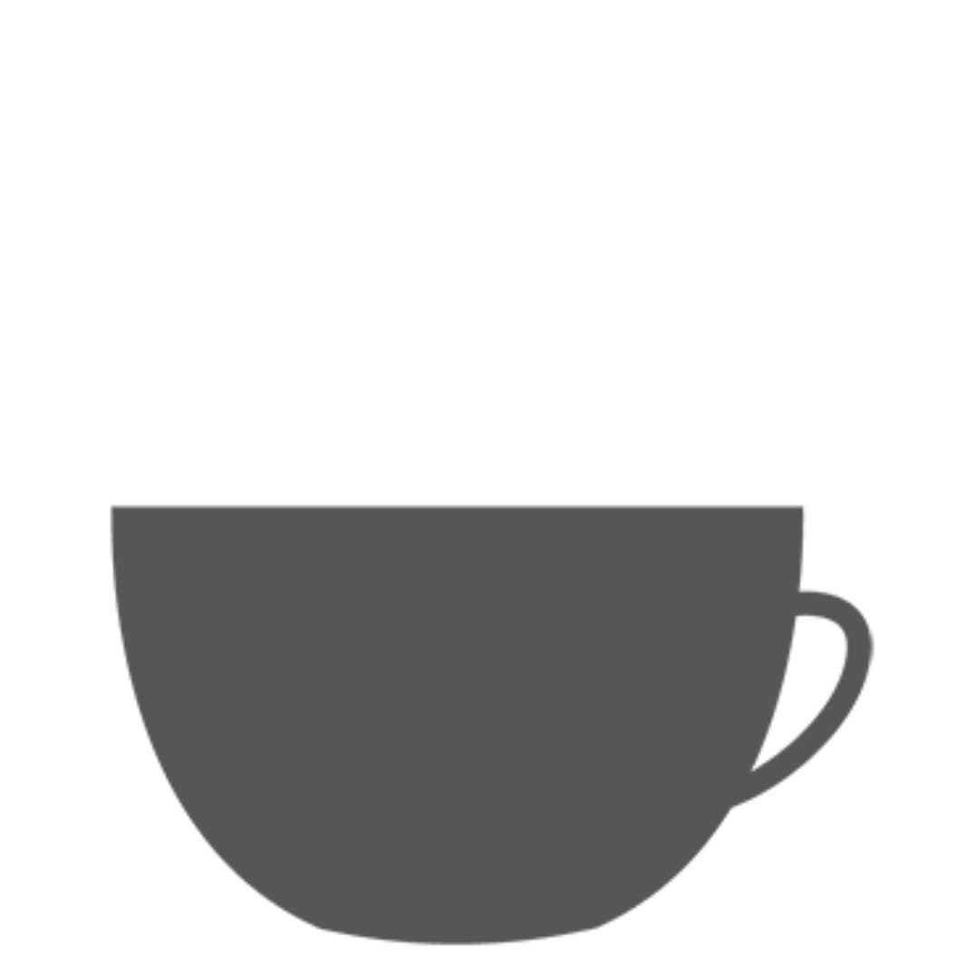 A flat white cup