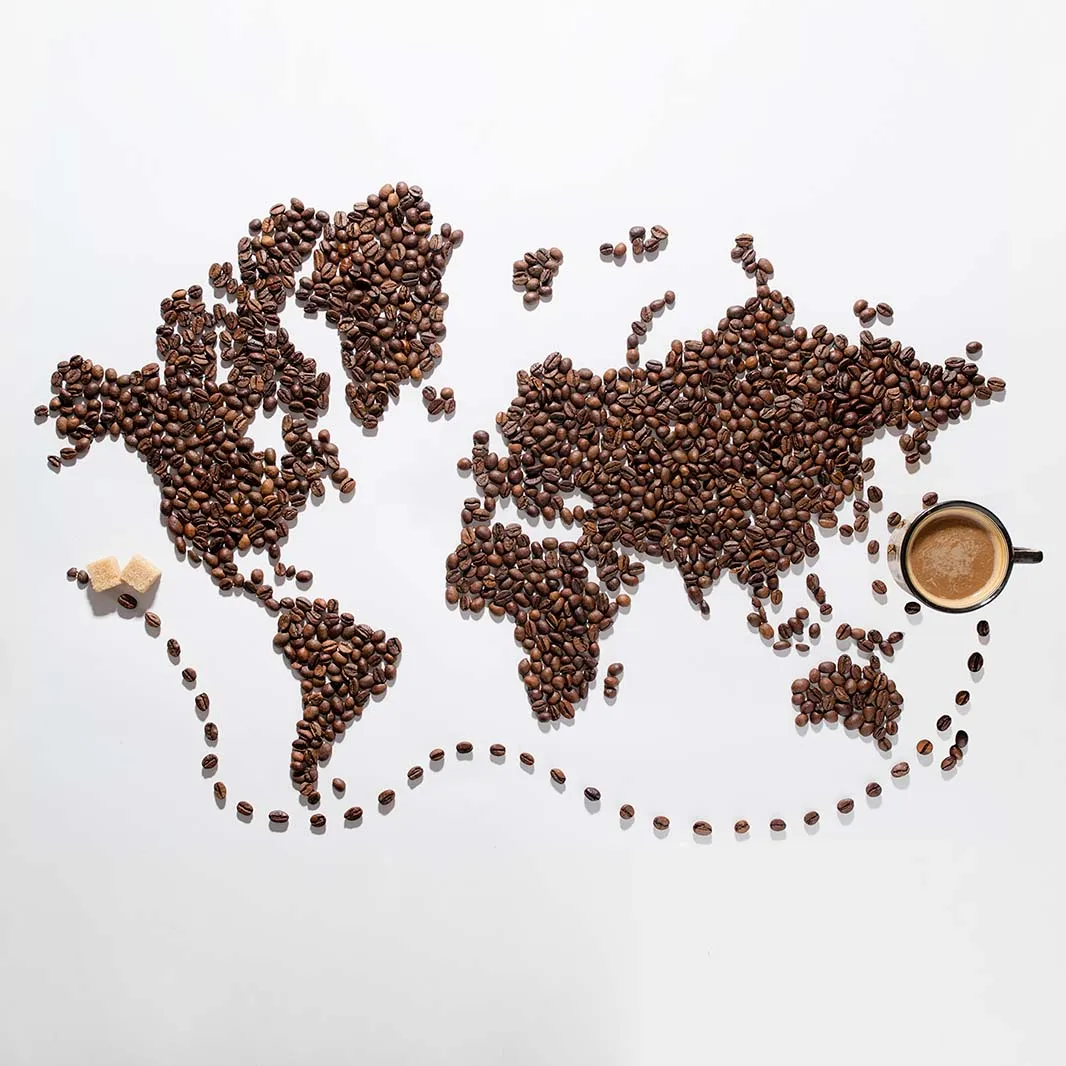 Coffee bean art