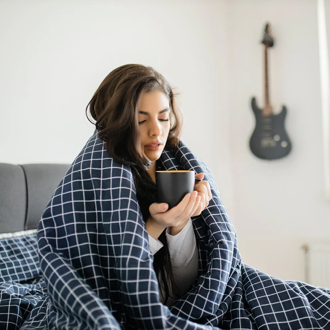 woman with coffee