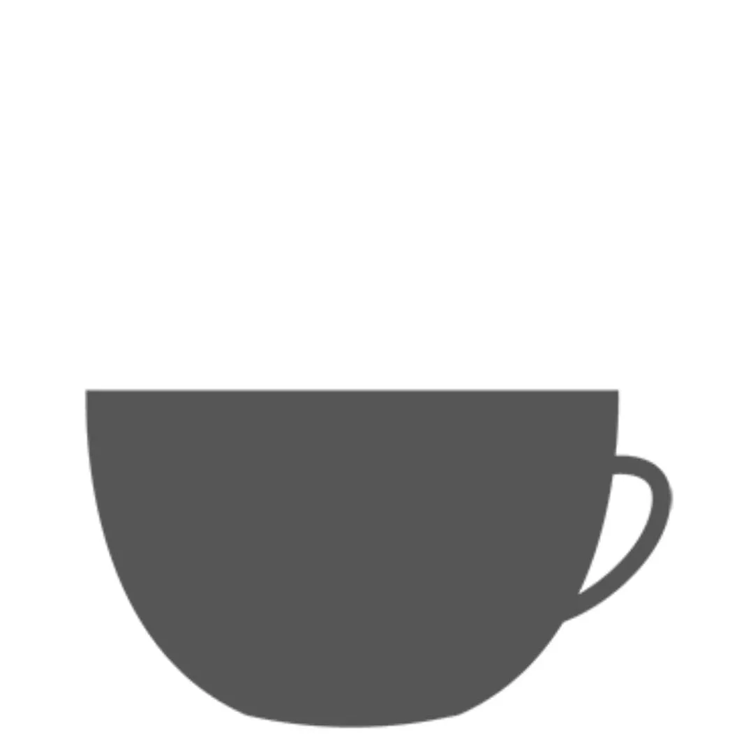 A flat white cup
