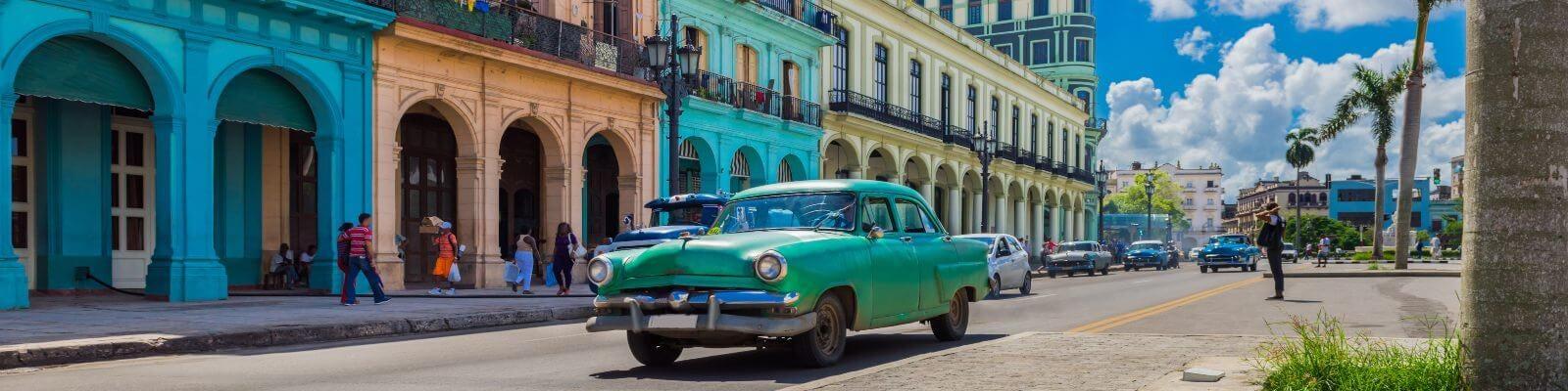 Street and cars in Cuba