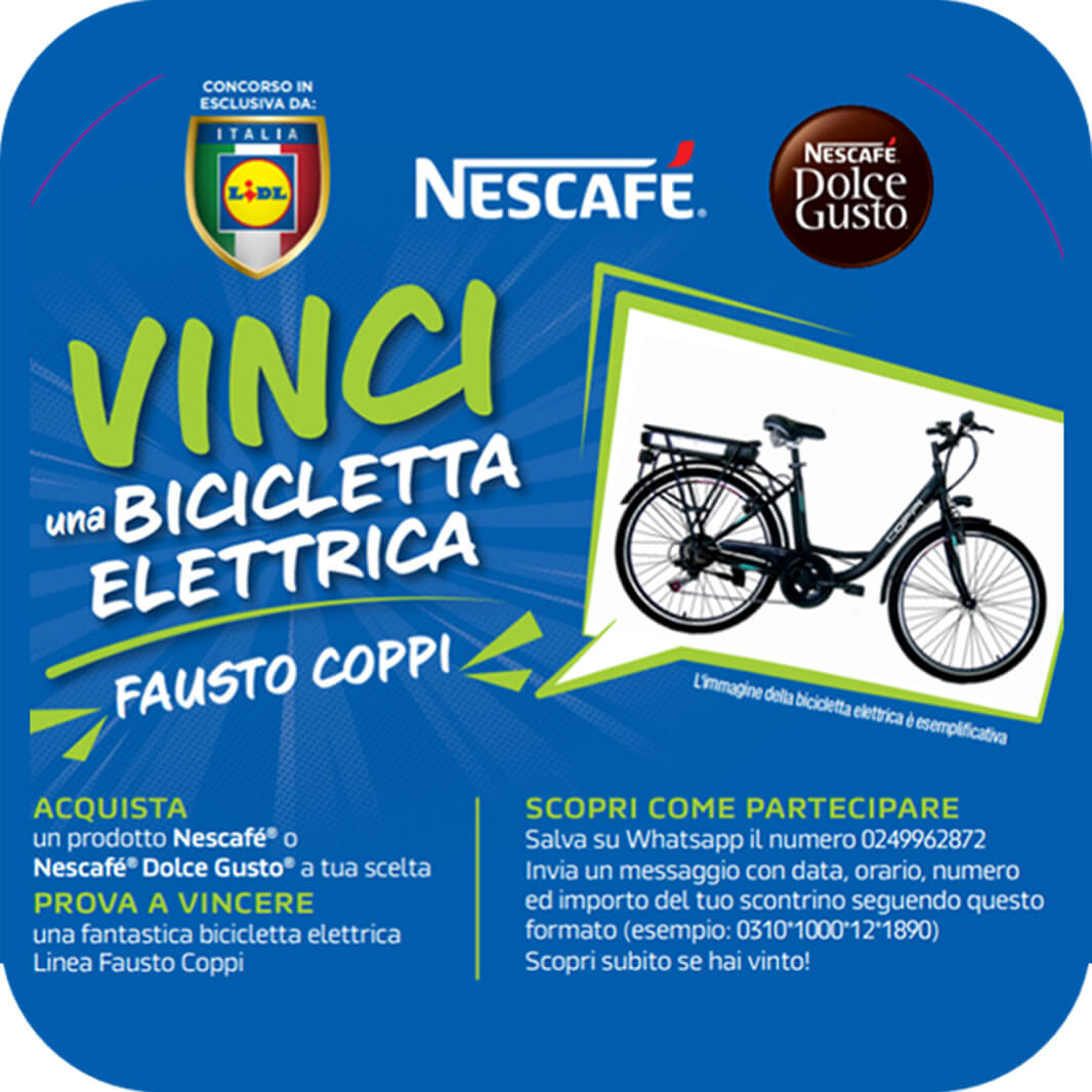 CONCORSO IN ESCLUSIVA LIDL: NESCAFÉ & NESCAFÉ DOLCE GUSTO