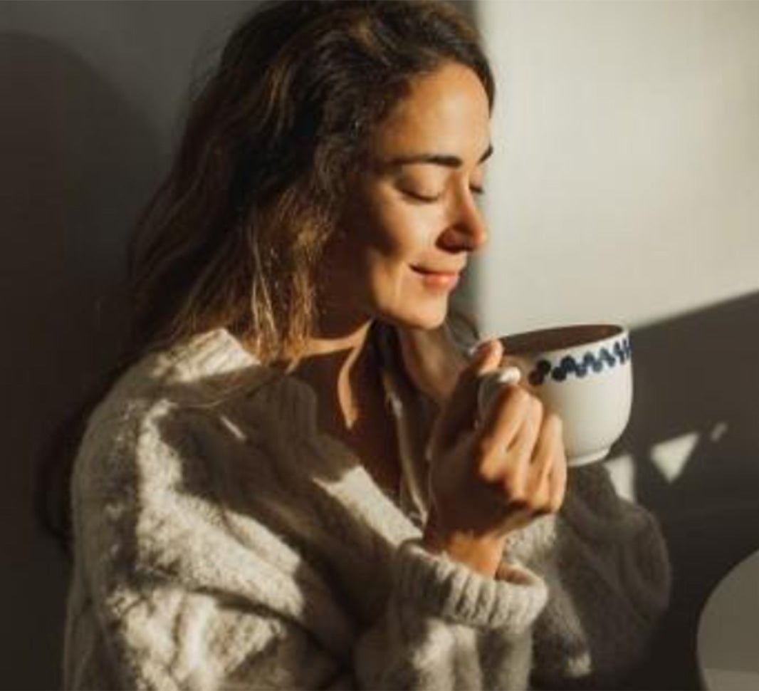 nescafe girl with a cup