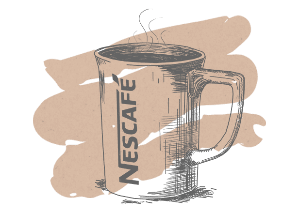 illustrazione di una tazza di caffè